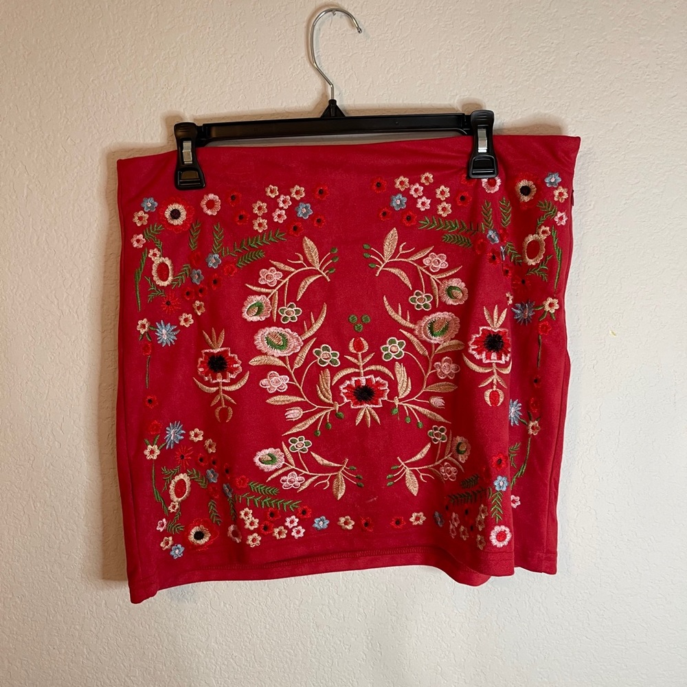 Red Custom Skirt